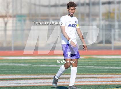Thumbnail 2 in Arizona College Prep vs. Red Mountain (Coyote Classic Soccer Tournament) photogallery.