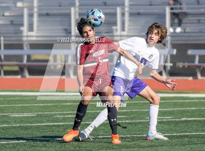 Thumbnail 3 in Arizona College Prep vs. Red Mountain (Coyote Classic Soccer Tournament) photogallery.