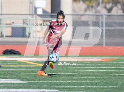 Thumbnail 2 in Arizona College Prep vs. Red Mountain (Coyote Classic Soccer Tournament) photogallery.
