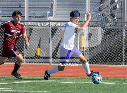 Thumbnail 2 in Arizona College Prep vs. Red Mountain (Coyote Classic Soccer Tournament) photogallery.