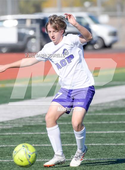 Thumbnail 1 in Arizona College Prep vs. Red Mountain (Coyote Classic Soccer Tournament) photogallery.