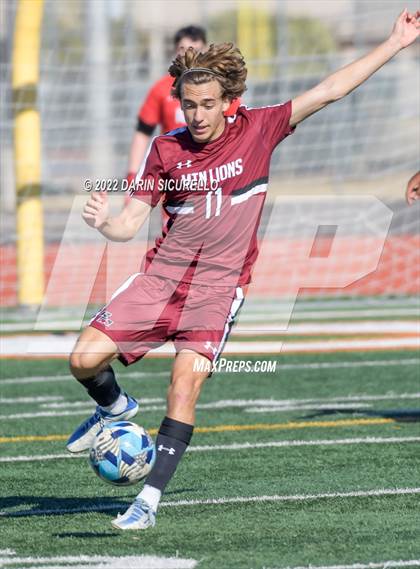 Thumbnail 2 in Arizona College Prep vs. Red Mountain (Coyote Classic Soccer Tournament) photogallery.
