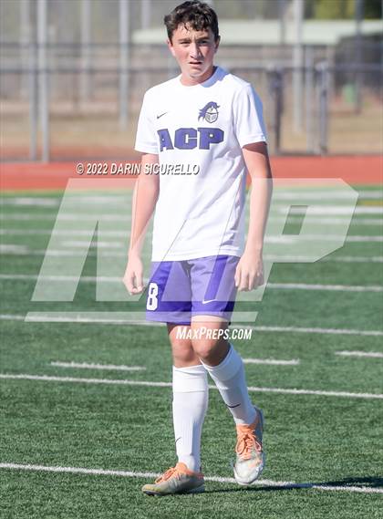Thumbnail 2 in Arizona College Prep vs. Red Mountain (Coyote Classic Soccer Tournament) photogallery.