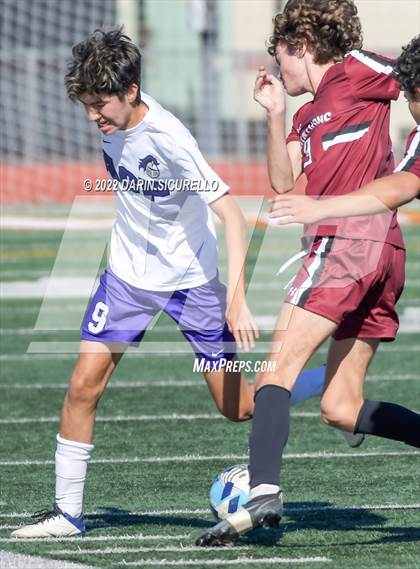 Thumbnail 1 in Arizona College Prep vs. Red Mountain (Coyote Classic Soccer Tournament) photogallery.