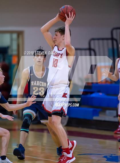 Thumbnail 3 in Kings vs Rancho Solano Prep  (Visit Mesa Basketball Challenge) photogallery.