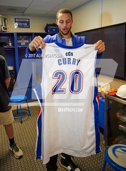 Thumbnail 3 in Stephen Curry Jersey Retirement @ Charlotte Christian photogallery.