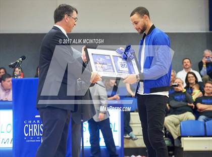 Thumbnail 3 in Stephen Curry Jersey Retirement @ Charlotte Christian photogallery.