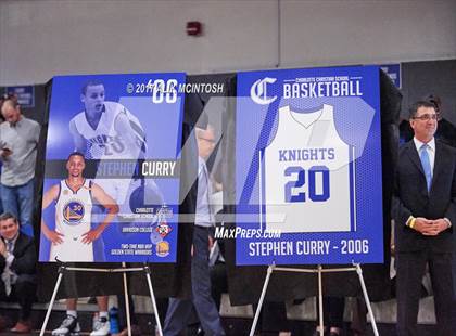 Thumbnail 1 in Stephen Curry Jersey Retirement @ Charlotte Christian photogallery.