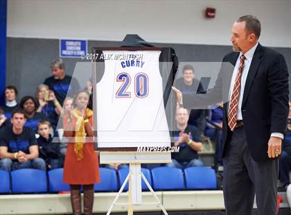 Thumbnail 1 in Stephen Curry Jersey Retirement @ Charlotte Christian photogallery.