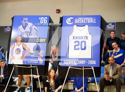 Thumbnail 3 in Stephen Curry Jersey Retirement @ Charlotte Christian photogallery.