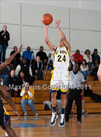 Thumbnail 2 in St. Mark's vs Trinity Christian (Trinity Valley School Shootout) photogallery.