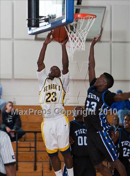Thumbnail 1 in St. Mark's vs Trinity Christian (Trinity Valley School Shootout) photogallery.