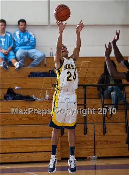 Thumbnail 2 in St. Mark's vs Trinity Christian (Trinity Valley School Shootout) photogallery.