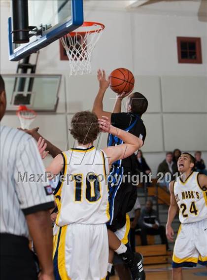 Thumbnail 3 in St. Mark's vs Trinity Christian (Trinity Valley School Shootout) photogallery.