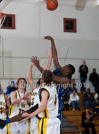 Thumbnail 2 in St. Mark's vs Trinity Christian (Trinity Valley School Shootout) photogallery.