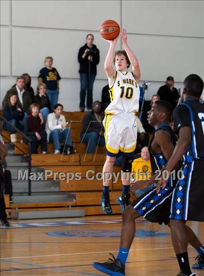 Thumbnail 2 in St. Mark's vs Trinity Christian (Trinity Valley School Shootout) photogallery.