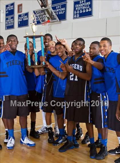 Thumbnail 1 in St. Mark's vs Trinity Christian (Trinity Valley School Shootout) photogallery.