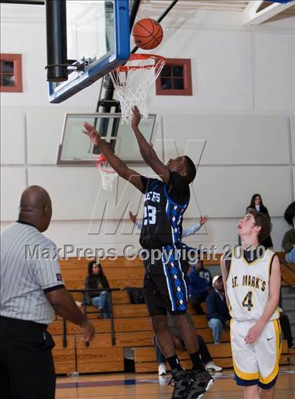 Thumbnail 2 in St. Mark's vs Trinity Christian (Trinity Valley School Shootout) photogallery.