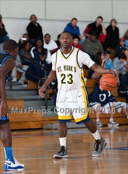 Thumbnail 3 in St. Mark's vs Trinity Christian (Trinity Valley School Shootout) photogallery.