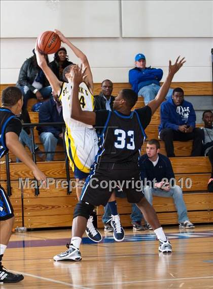 Thumbnail 2 in St. Mark's vs Trinity Christian (Trinity Valley School Shootout) photogallery.