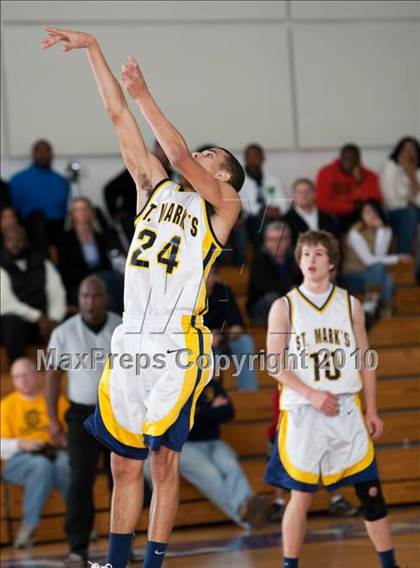 Thumbnail 1 in St. Mark's vs Trinity Christian (Trinity Valley School Shootout) photogallery.