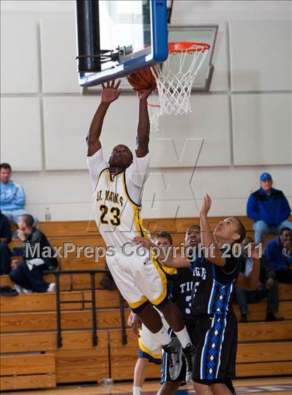 Thumbnail 2 in St. Mark's vs Trinity Christian (Trinity Valley School Shootout) photogallery.