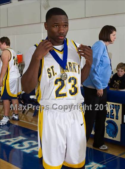 Thumbnail 2 in St. Mark's vs Trinity Christian (Trinity Valley School Shootout) photogallery.
