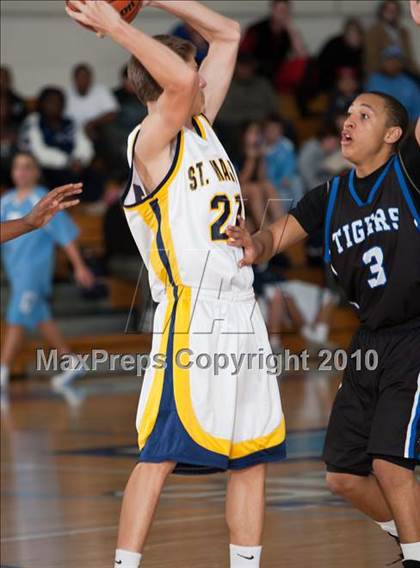 Thumbnail 2 in St. Mark's vs Trinity Christian (Trinity Valley School Shootout) photogallery.
