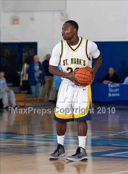 Thumbnail 1 in St. Mark's vs Trinity Christian (Trinity Valley School Shootout) photogallery.