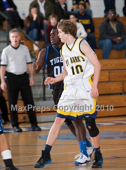 Thumbnail 1 in St. Mark's vs Trinity Christian (Trinity Valley School Shootout) photogallery.