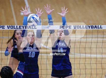 Thumbnail 2 in Woodstock vs. Pope (GHSA 6A 1st Round) photogallery.