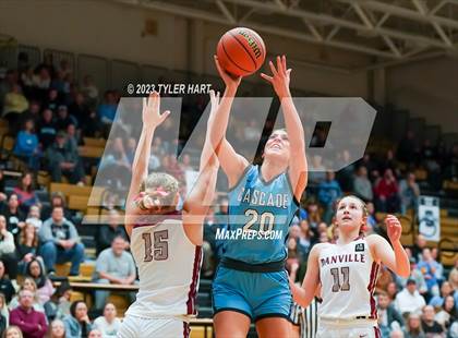 Thumbnail 3 in Cascade vs. Danville (IHSAA 3A Sectional Championship) photogallery.