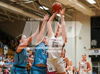 Thumbnail 2 in Cascade vs. Danville (IHSAA 3A Sectional Championship) photogallery.