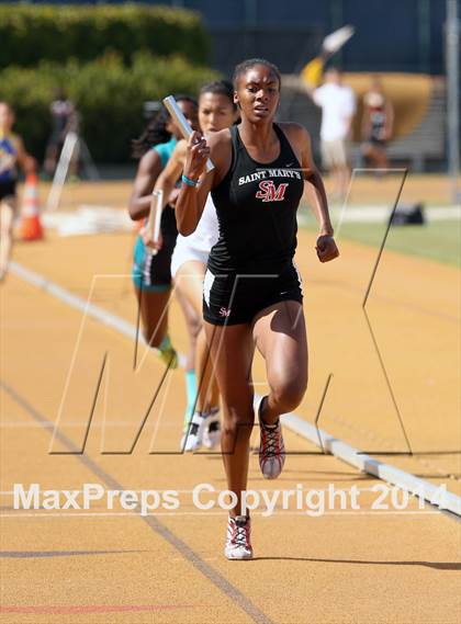 Thumbnail 2 in CIF NCS Masters Track and Field (Girls 1600 Meter Relay Finals) photogallery.