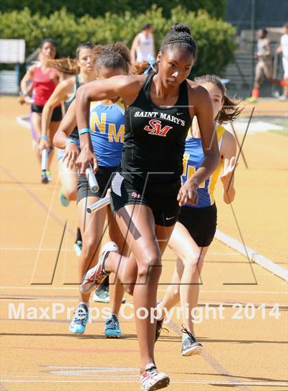 Thumbnail 2 in CIF NCS Masters Track and Field (Girls 1600 Meter Relay Finals) photogallery.