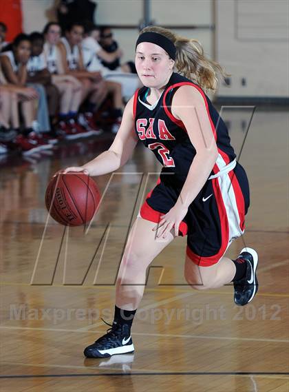 Thumbnail 1 in La Salle vs. Flintridge Sacred Heart (La Canada Tournament) photogallery.