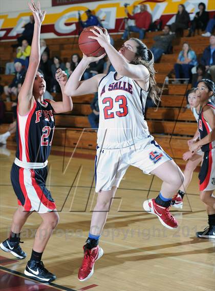 Thumbnail 1 in La Salle vs. Flintridge Sacred Heart (La Canada Tournament) photogallery.
