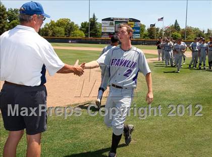 Thumbnail 3 in Franklin vs. St. Mary's (CIF SJS D1 Final - Game 2) photogallery.
