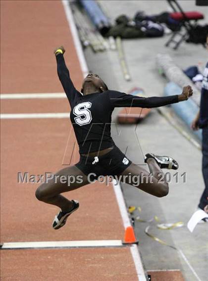 Thumbnail 1 in Run For The Dream California Indoor Invitational (Girls Field Events) photogallery.