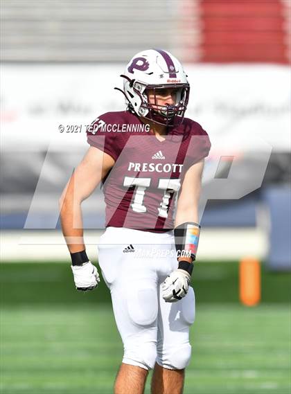 Thumbnail 1 in Harding Academy vs. Prescott (AAA 3A Final) photogallery.