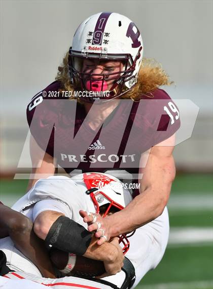 Thumbnail 1 in Harding Academy vs. Prescott (AAA 3A Final) photogallery.