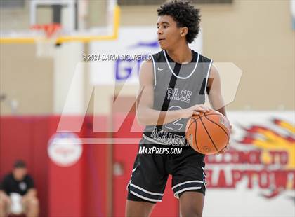 Thumbnail 1 in Pace Academy vs. DeMatha (Hoophall West Tournament) photogallery.