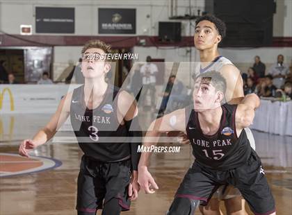 Thumbnail 2 in Montverde Academy vs. Lone Peak (GEICO National Tournament Quarterfinal) photogallery.