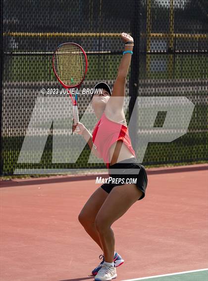 Thumbnail 2 in IHSAA Fishers Regional Individual Singles Round 1 photogallery.