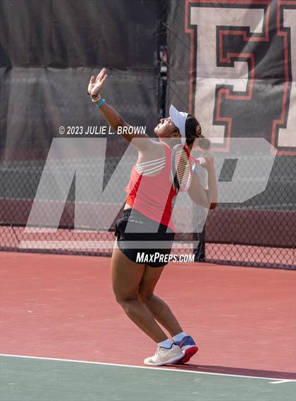 Thumbnail 1 in IHSAA Fishers Regional Individual Singles Round 1 photogallery.