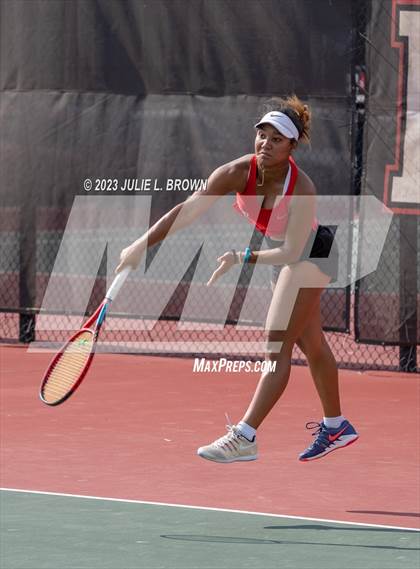 Thumbnail 1 in IHSAA Fishers Regional Individual Singles Round 1 photogallery.