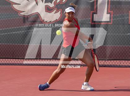 Thumbnail 1 in IHSAA Fishers Regional Individual Singles Round 1 photogallery.