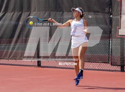 Thumbnail 1 in IHSAA Fishers Regional Individual Singles Round 1 photogallery.