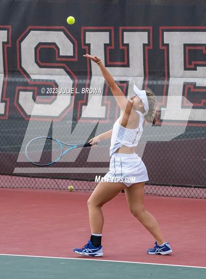 Thumbnail 1 in IHSAA Fishers Regional Individual Singles Round 1 photogallery.