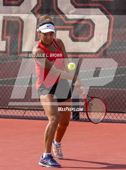Thumbnail 2 in IHSAA Fishers Regional Individual Singles Round 1 photogallery.